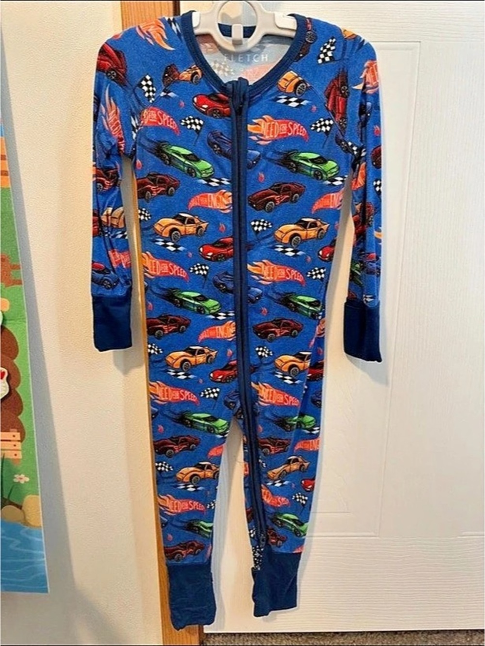 Fletch Fast Track Snoozer Romper Racing Car Footie Baby 12-18m
